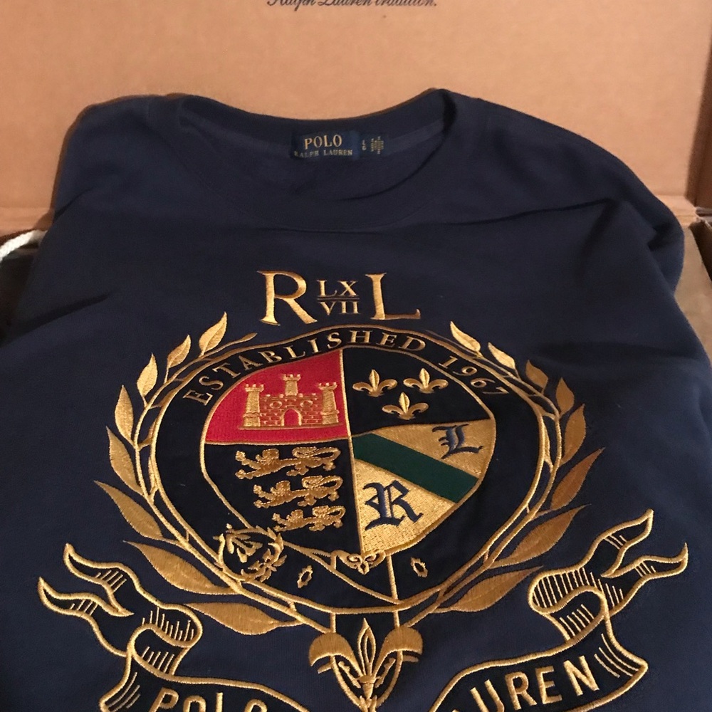 Polo Ralph Lauren Navy Crest Logo Sweatshirt